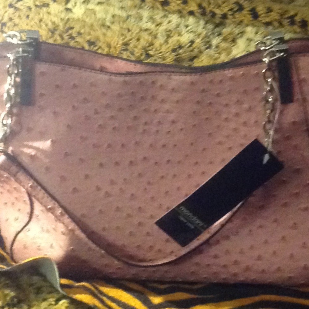 Shoulder bag pebble faux leather